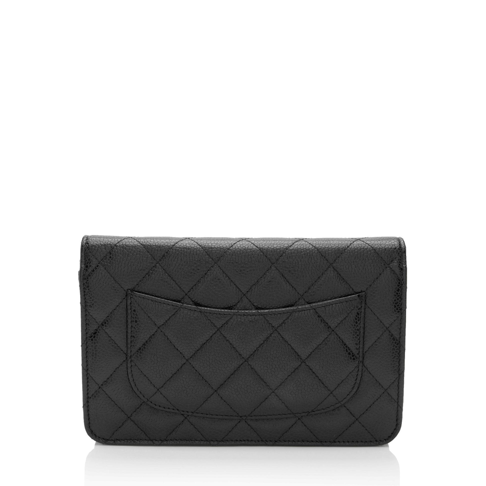 Chanel Caviar Classic on SHF-MzxmjN Leather Wallet Case