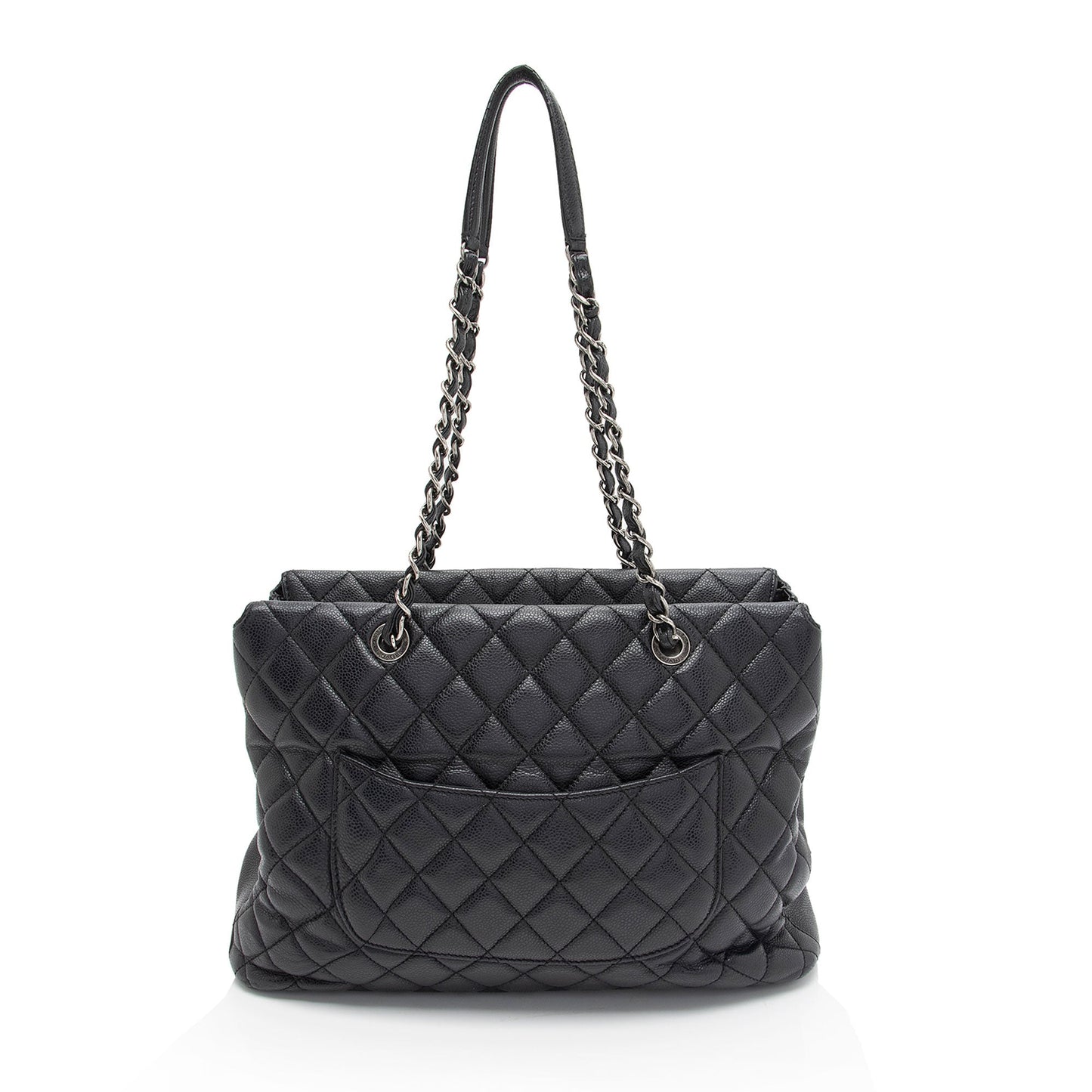 Chanel Caviar Fold Flap Top SHF-yvfNuJ Leather Tote Bag