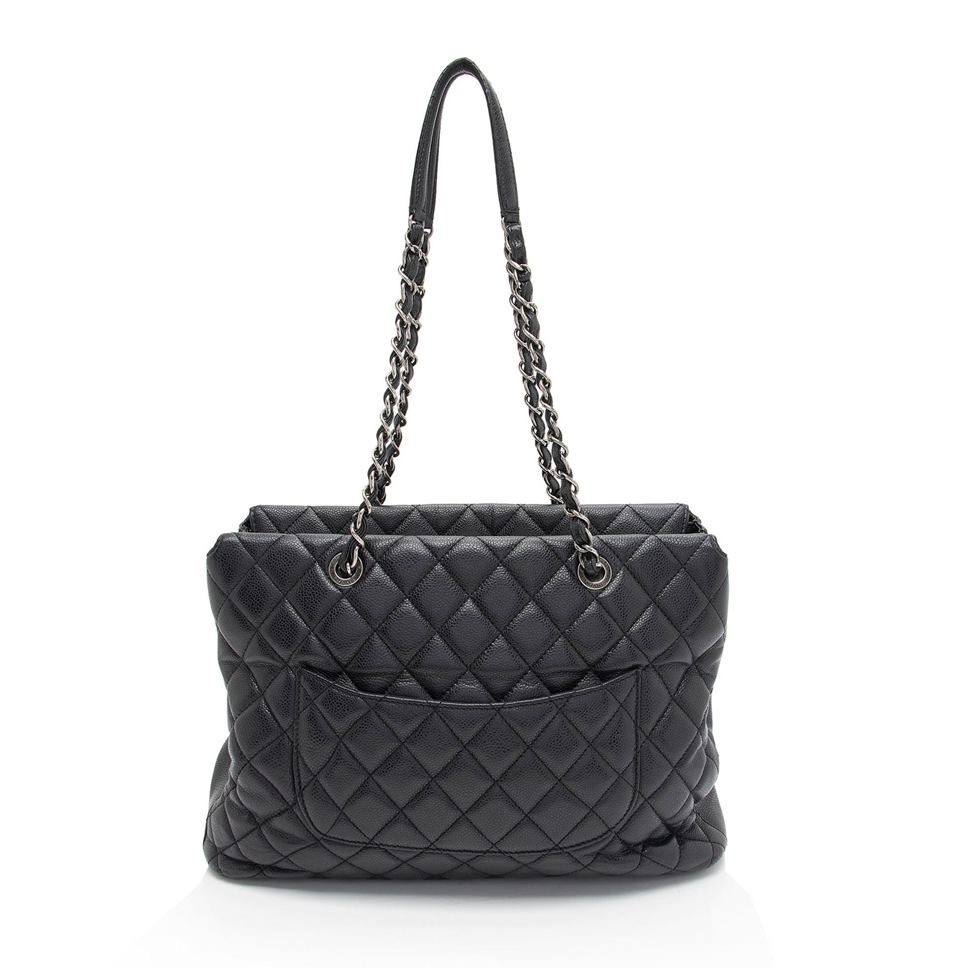 Chanel Caviar Fold Flap Top SHF-yvfNuJ Leather Tote Bag