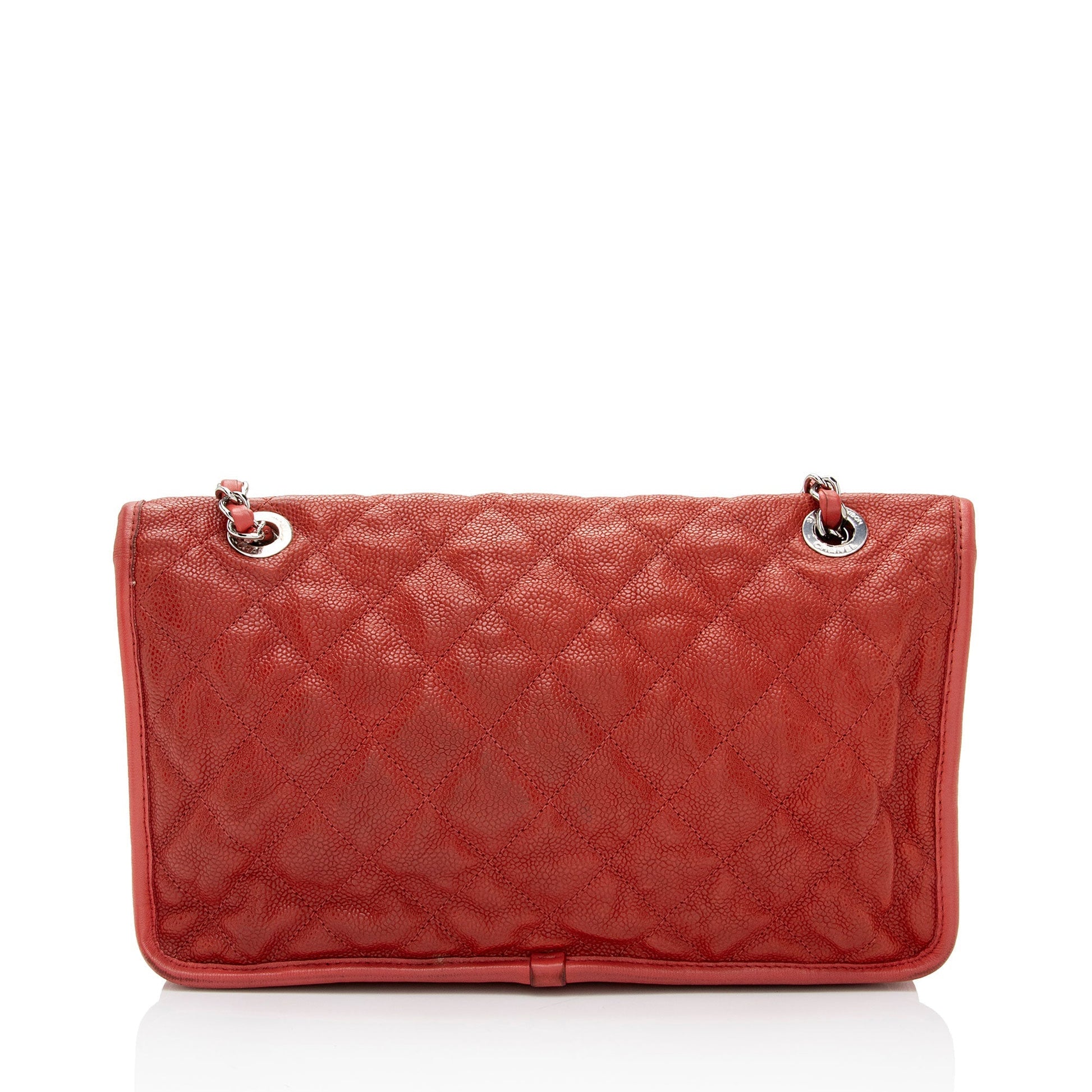 Chanel Caviar French Riviera Flap SHF-TWwhBI Leather Shoulder Bag