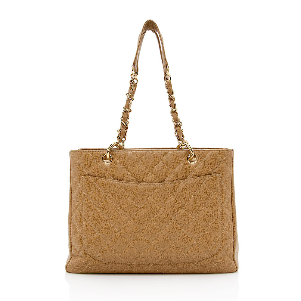 Gucci Chanel Caviar Grand Shopping SHF Leather Tote Bag