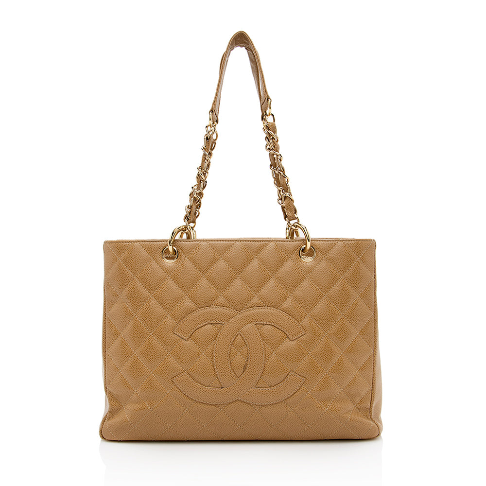 Gucci Chanel Caviar Grand Shopping SHF Leather Tote Bag