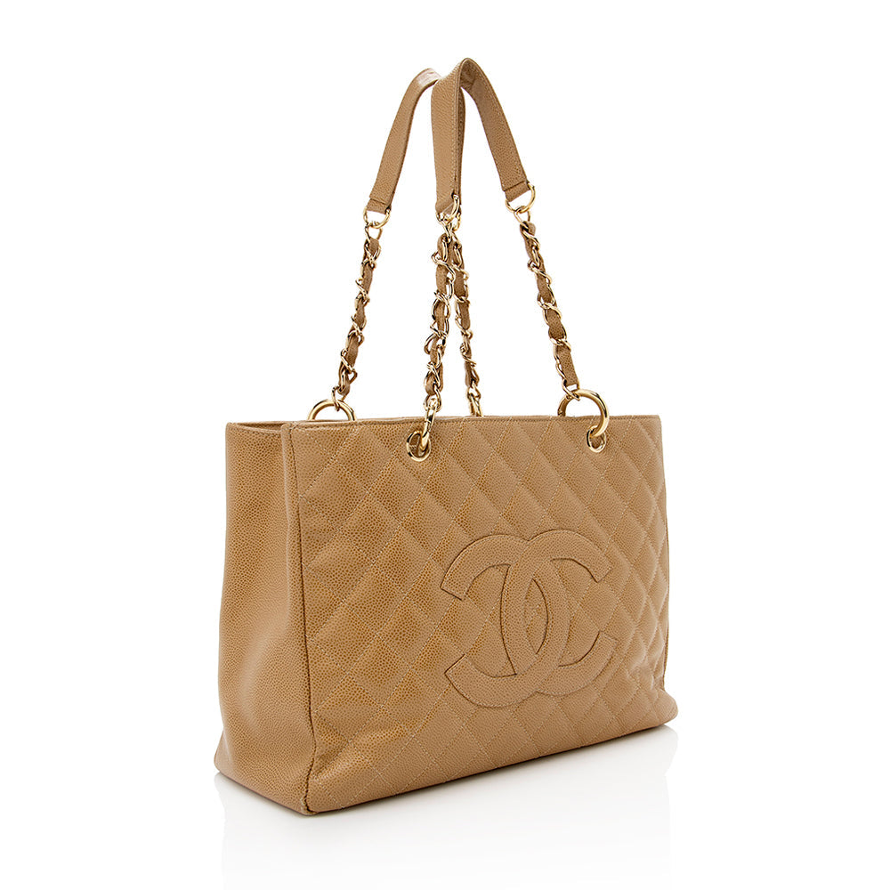Gucci Chanel Caviar Grand Shopping SHF Leather Tote Bag