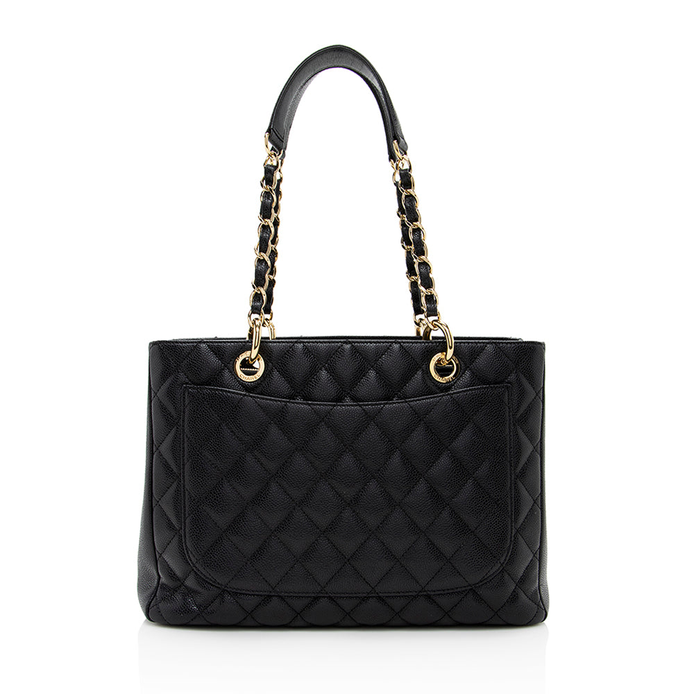 Chanel Caviar Grand Shopping SHF Leather Tote Bag