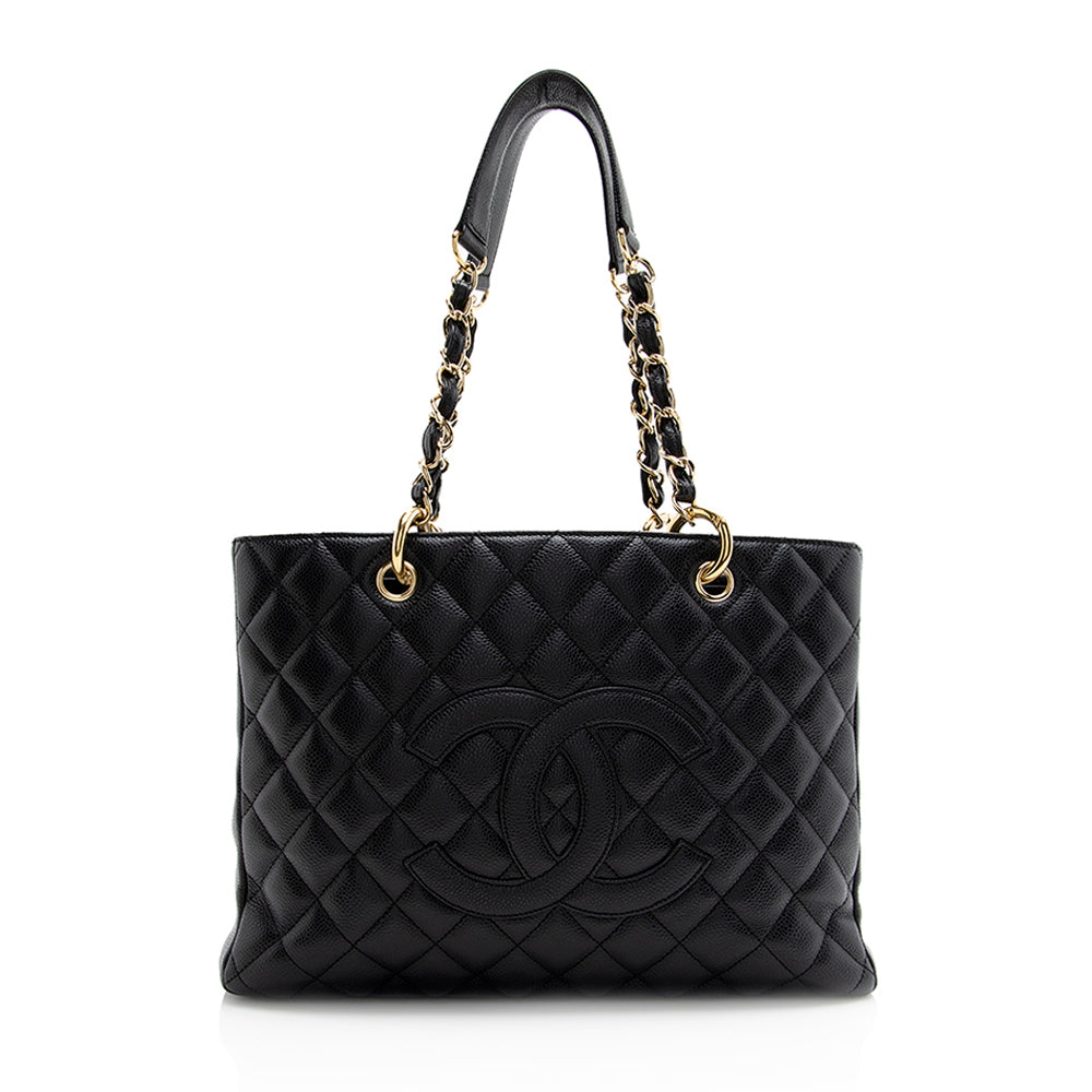 Chanel Caviar Grand Shopping SHF Leather Tote Bag 3