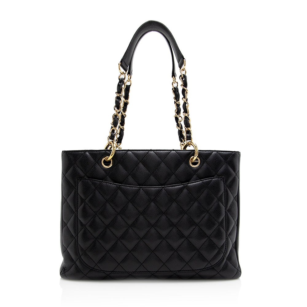Chanel Caviar Grand Shopping SHF Leather Tote Bag 4