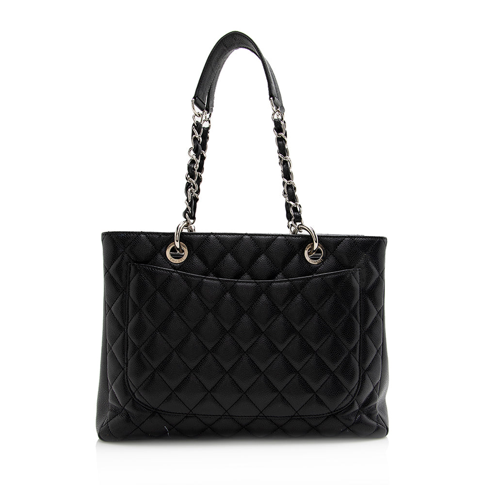 Chanel Caviar Grand Shopping SHF Leather Tote Bag 6