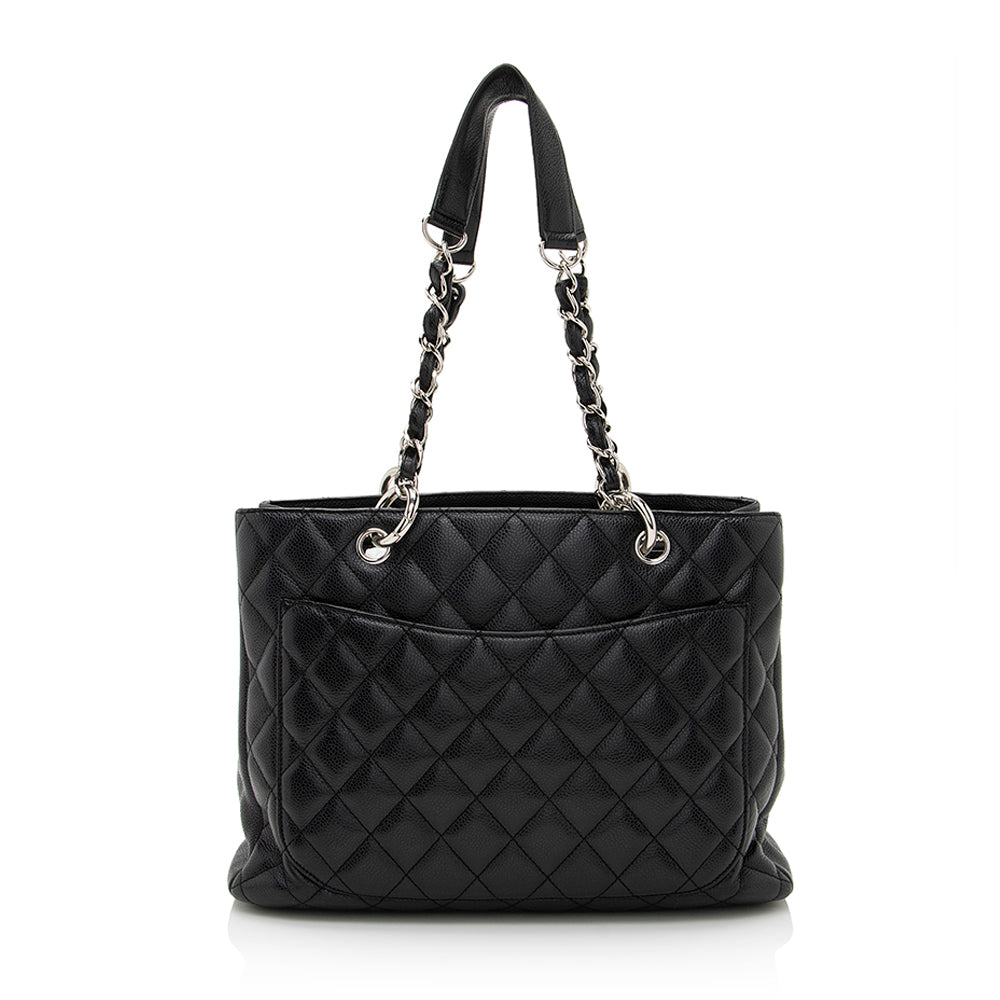 Chanel Caviar Grand Shopping SHF Leather Tote Bag 7