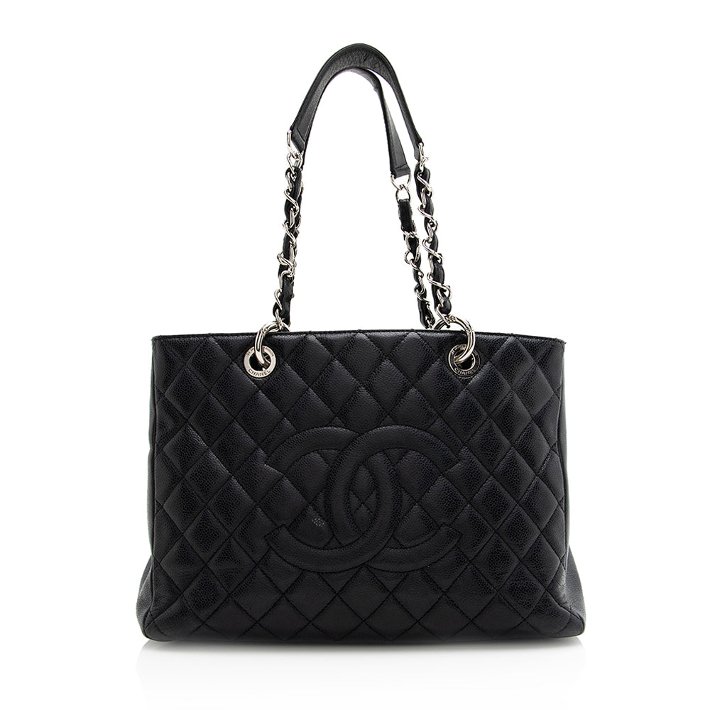 Chanel Caviar Grand Shopping SHF Leather Tote Bag 5