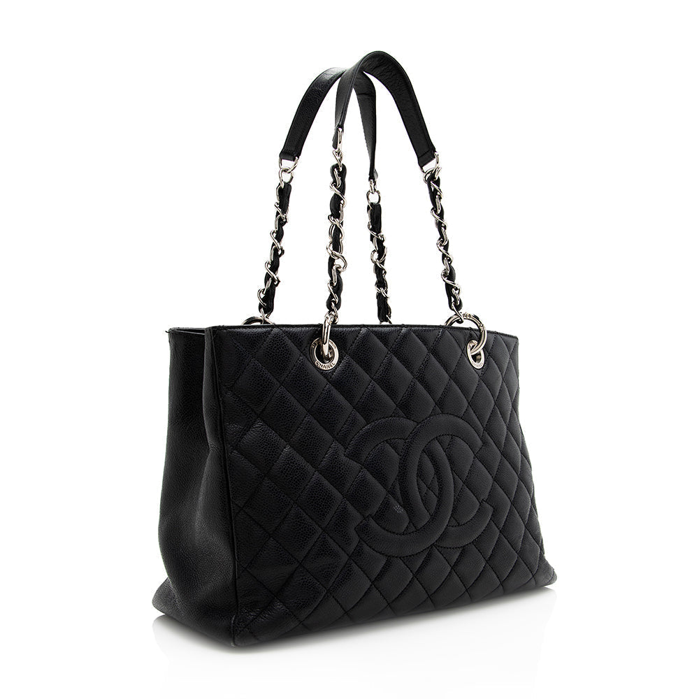 Chanel Caviar Grand Shopping SHF Leather Tote Bag 5