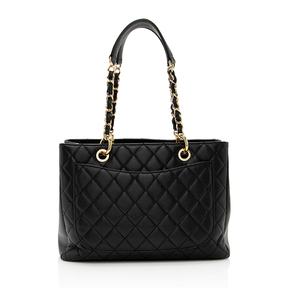 Chanel Caviar Grand Shopping SHF Leather Tote Bag 8