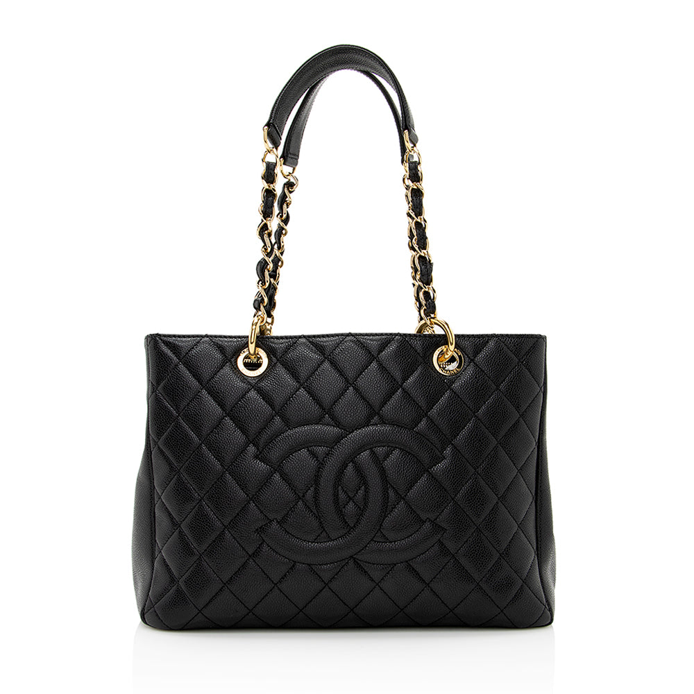 Chanel Caviar Grand Shopping SHF Leather Tote Bag 8
