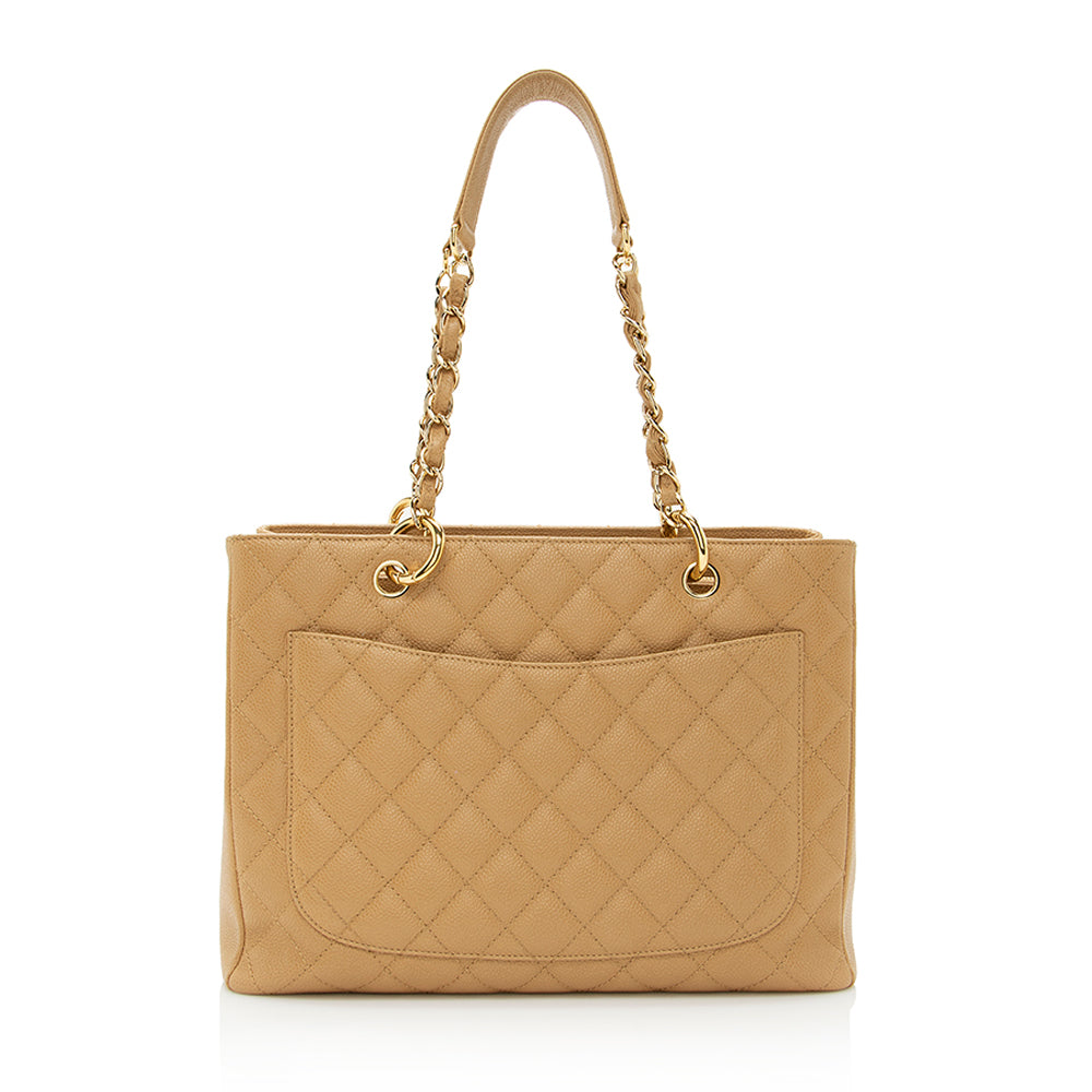 Chanel Caviar Grand Shopping SHF Leather Tote Bag 10