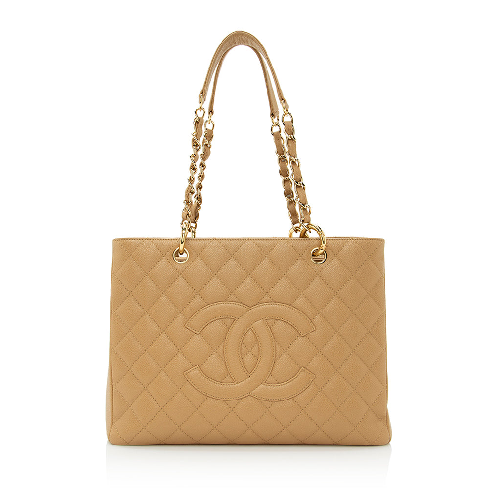 Chanel Caviar Grand Shopping SHF Leather Tote Bag 10