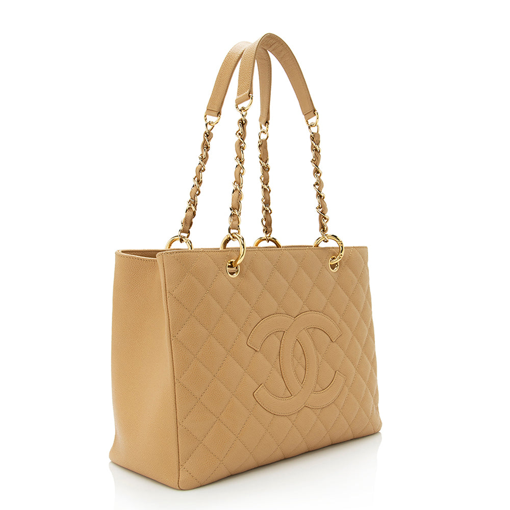 Chanel Caviar Grand Shopping SHF Leather Tote Bag 10