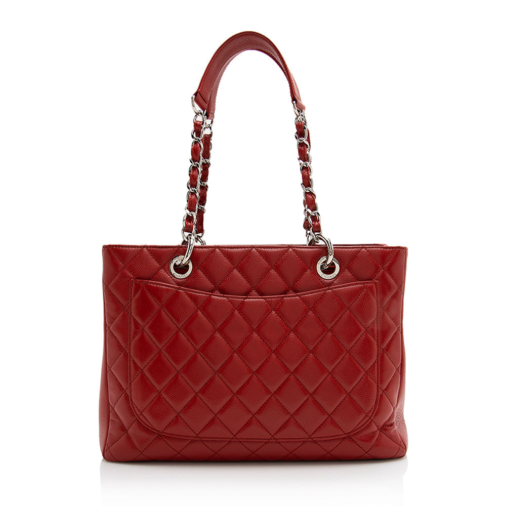 Chanel Caviar Grand Shopping SHF Leather Tote Bag 11