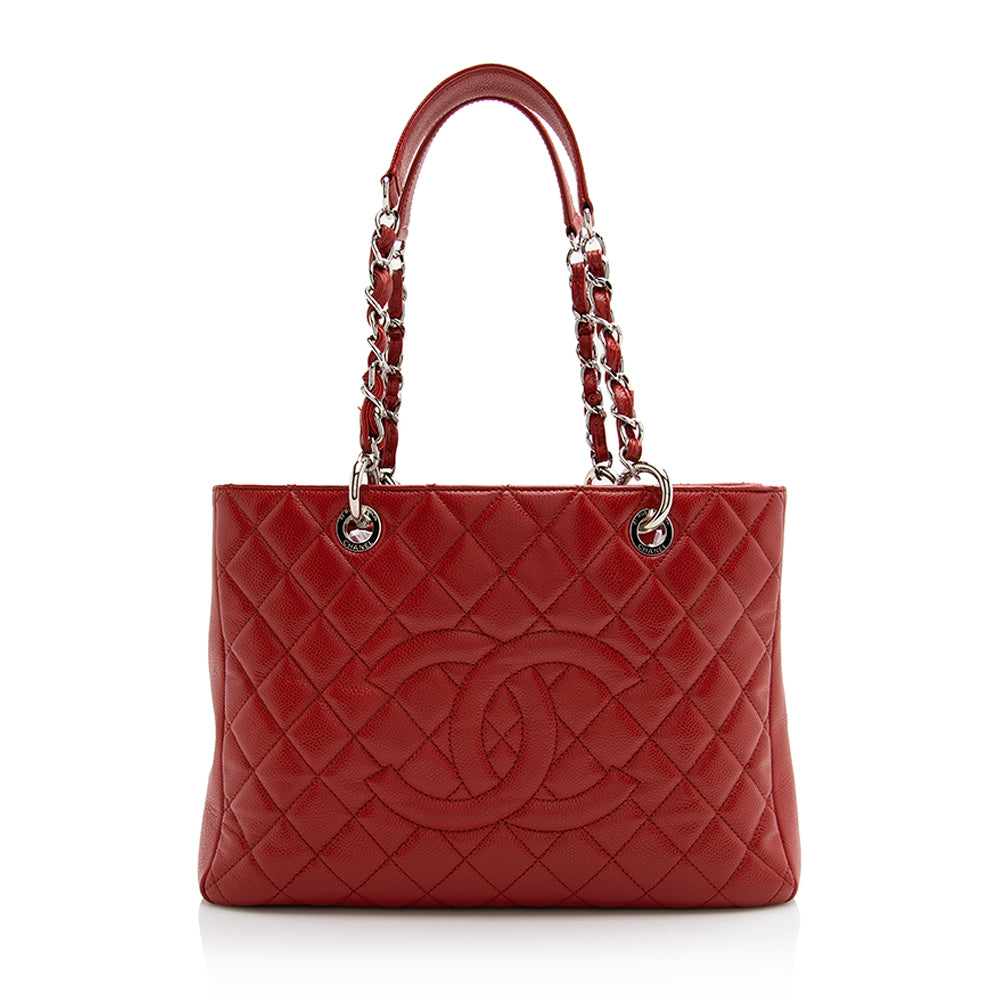 Chanel Caviar Grand Shopping SHF Leather Tote Bag 11