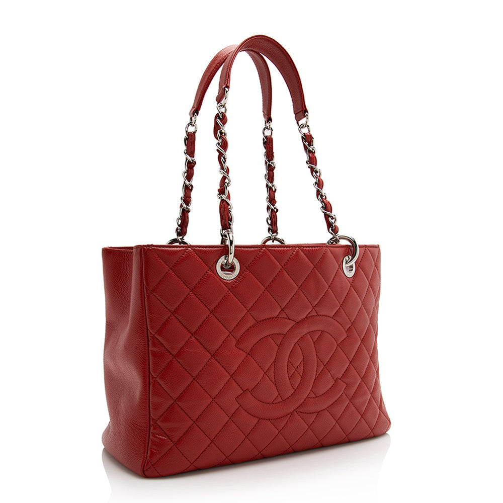 Chanel Caviar Grand Shopping SHF Leather Tote Bag 11