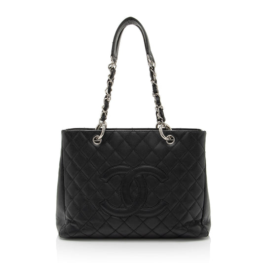 Chanel Caviar Grand Shopping SHF-fYvFEO Leather Tote Bag