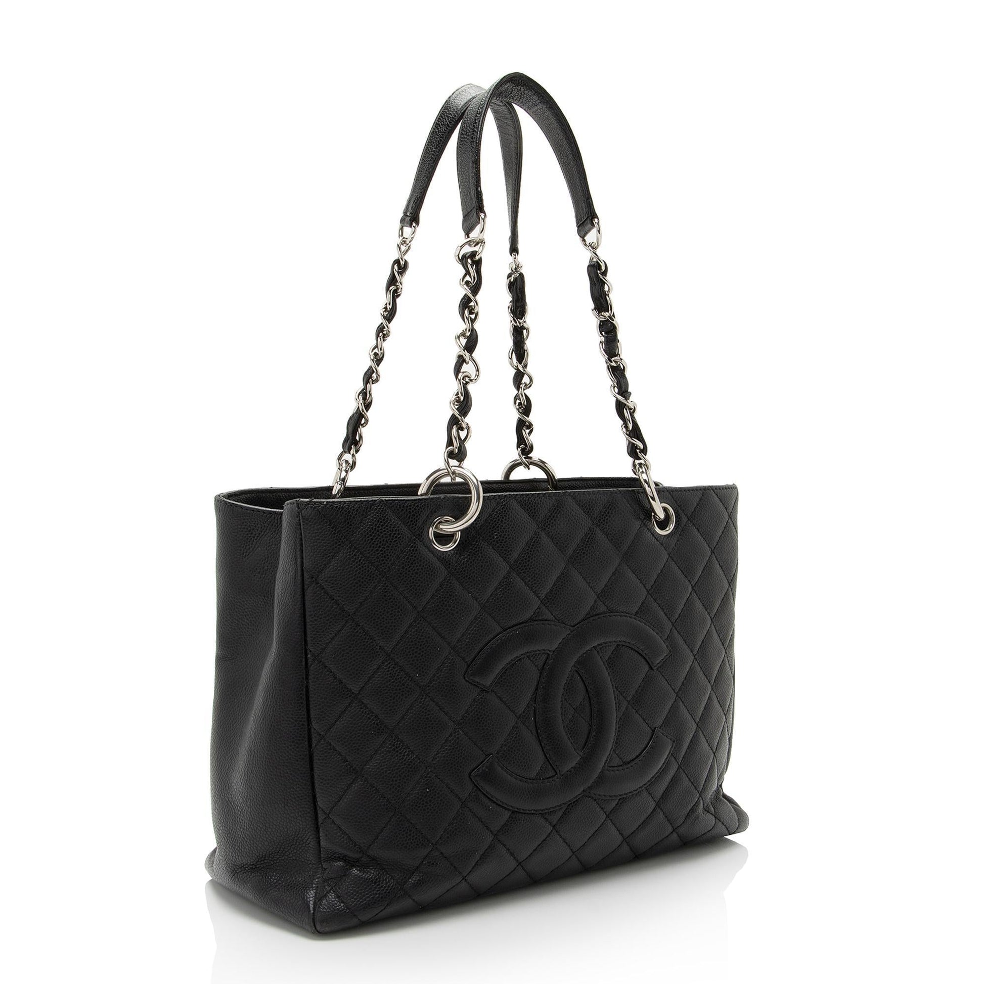 Chanel Caviar Grand Shopping SHF-fYvFEO Leather Tote Bag
