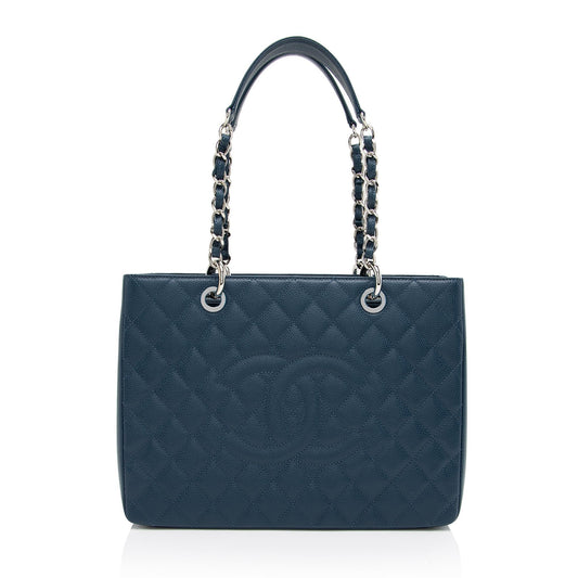 Chanel Caviar Grand Shopping SHF-LA3Aga Leather Tote Bag