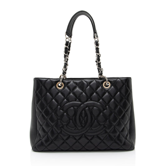 Chanel Caviar Grand Shopping SHF-p8snbD Leather Tote Bag