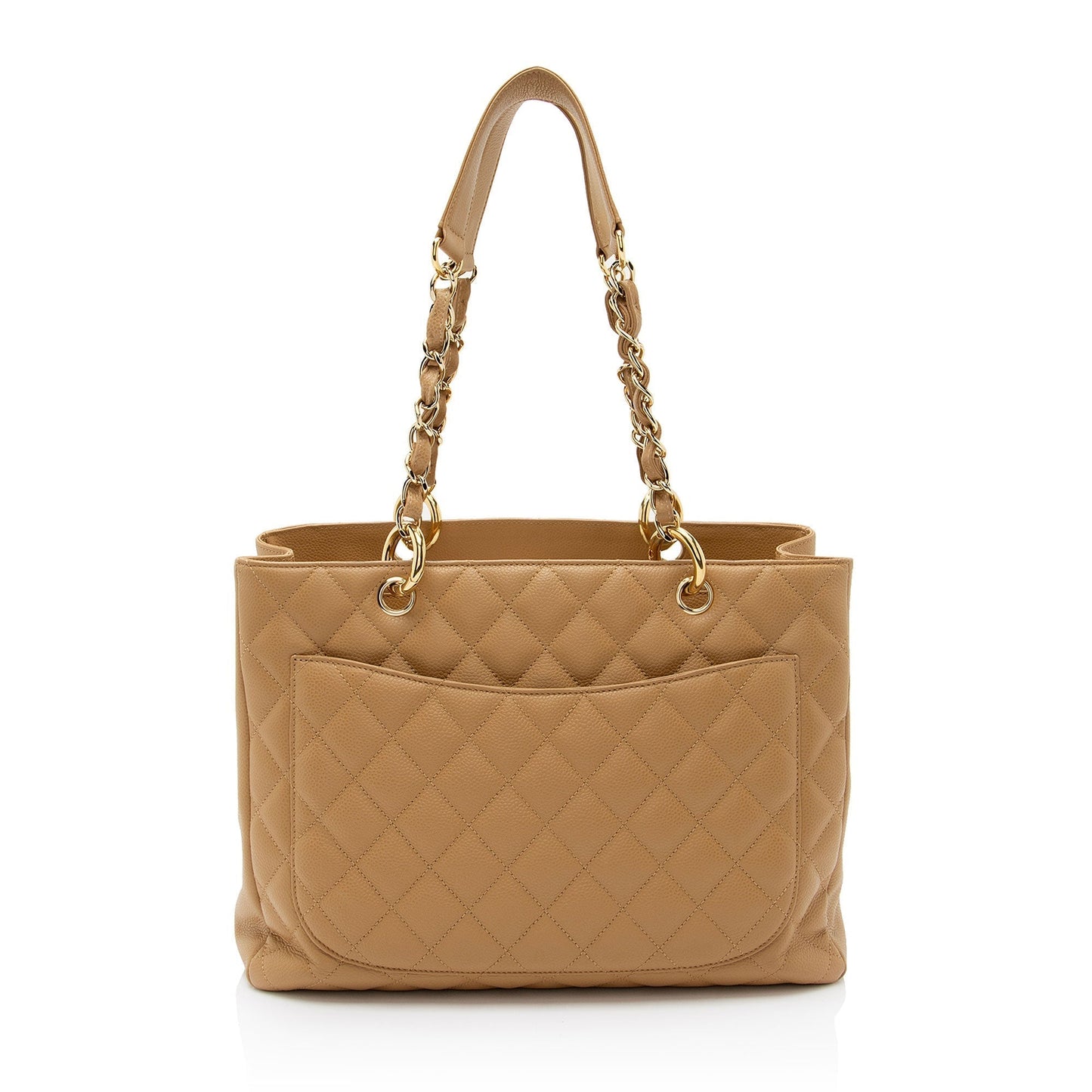 Chanel Caviar Grand Shopping SHF-bjusbT Leather Tote Bag