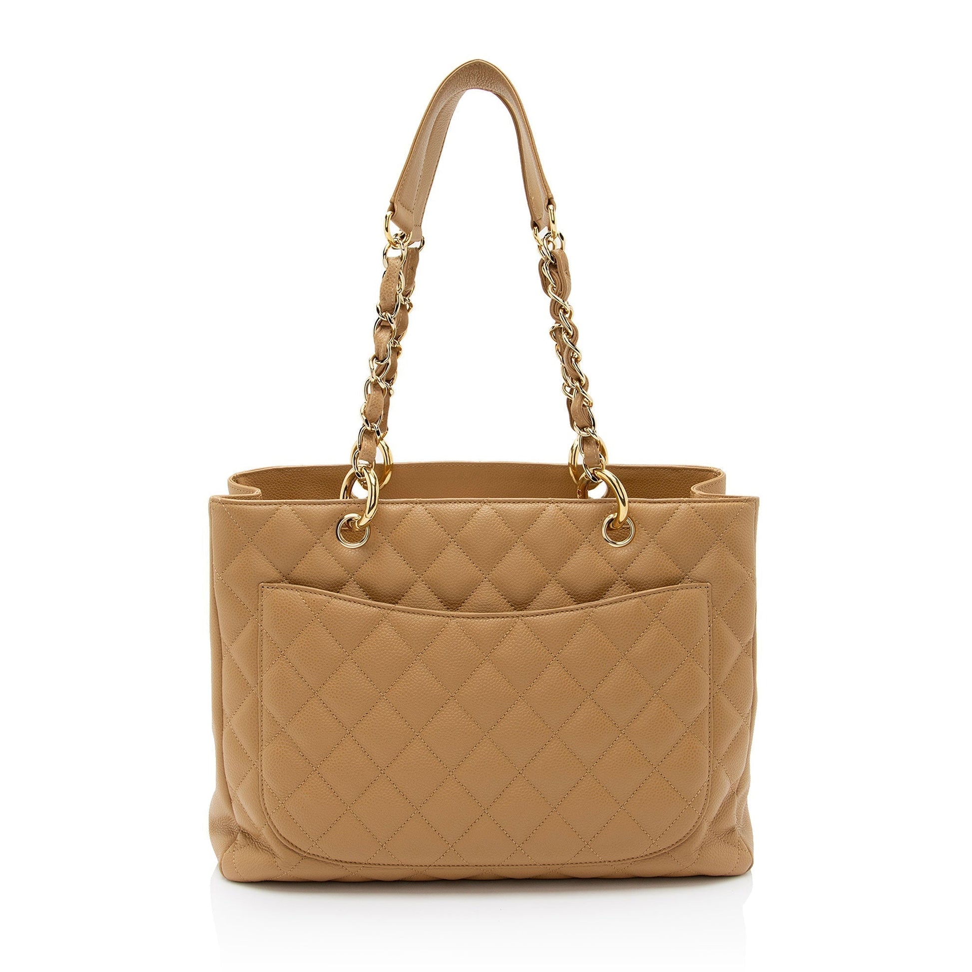 Chanel Caviar Grand Shopping SHF-bjusbT Leather Tote Bag
