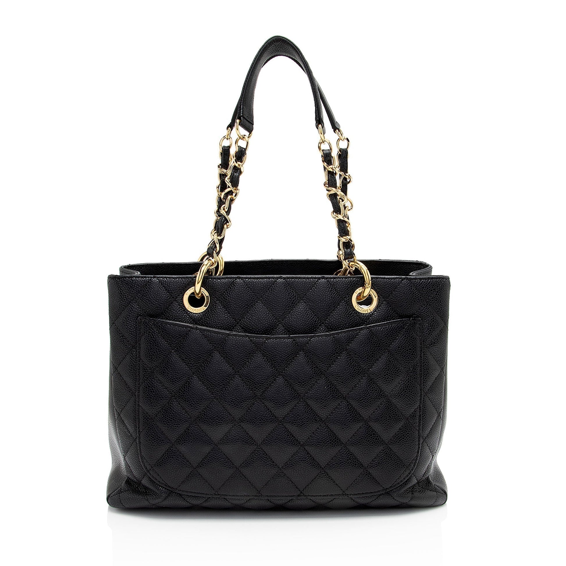 Chanel Caviar Grand Shopping SHF-vlmDO8 Leather Tote Bag