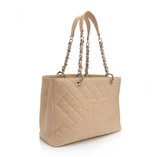 Chanel Caviar Grand Shopping SHF-x73usl Leather Tote Bag