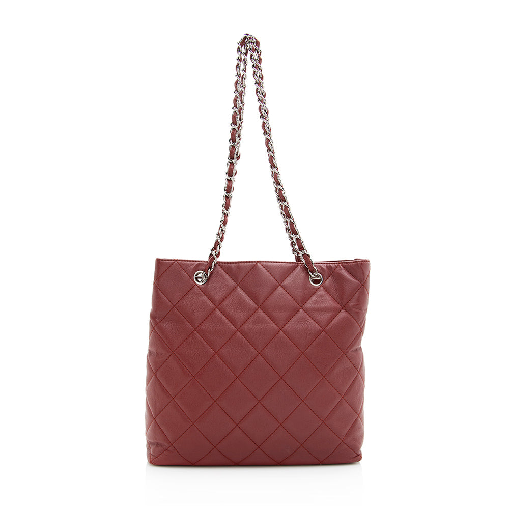 Chanel Caviar Business North South SHF Leather Tote Bag