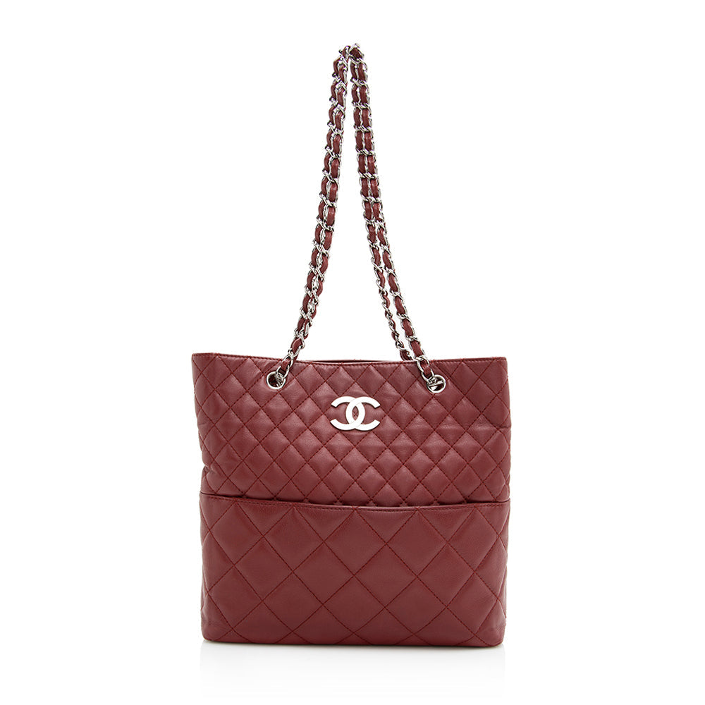 Chanel Caviar Business North South SHF Leather Tote Bag