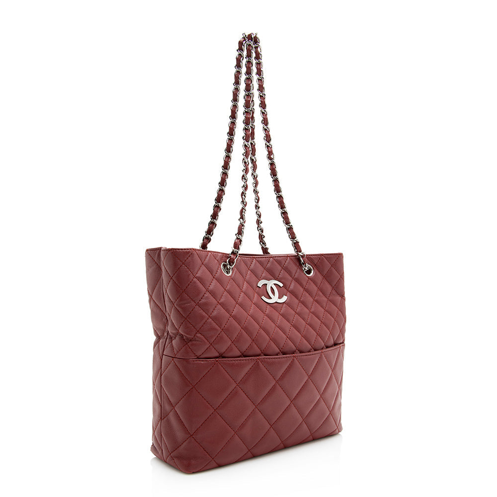 Chanel Caviar Business North South SHF Leather Tote Bag