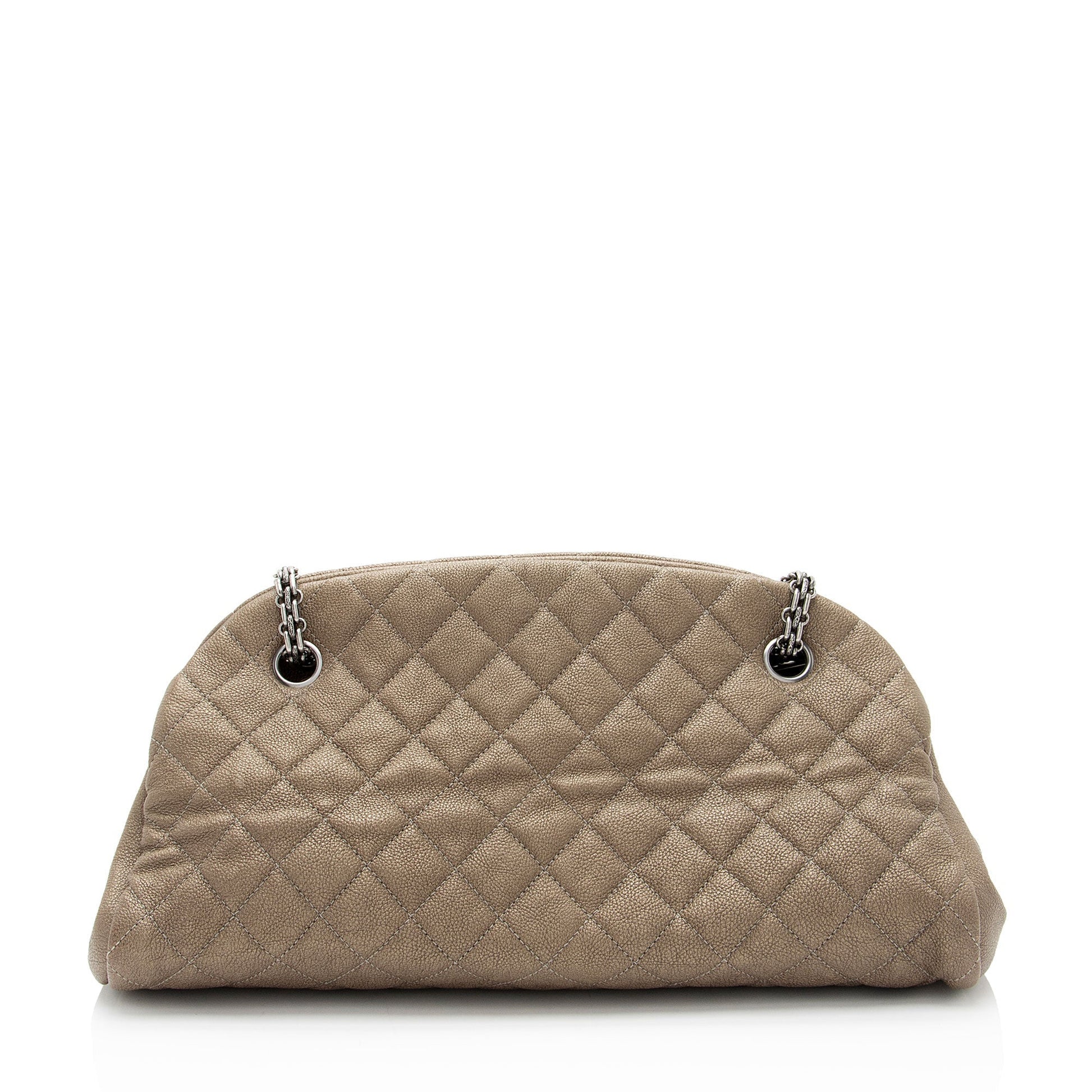 Chanel Caviar Just Mademoiselle Bowler Leather Handbag