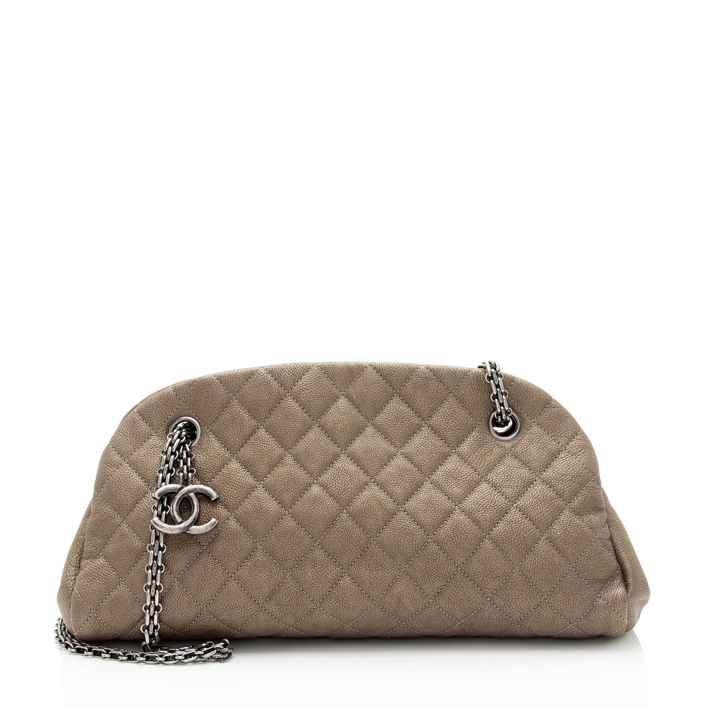 Chanel Caviar Just Mademoiselle Bowler Leather Handbag