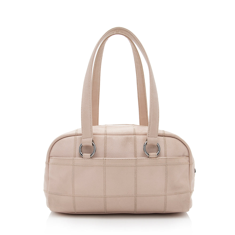 Chanel Caviar LAX Bowling Satchel SHF Leather Satchel Bag Satchel Shf