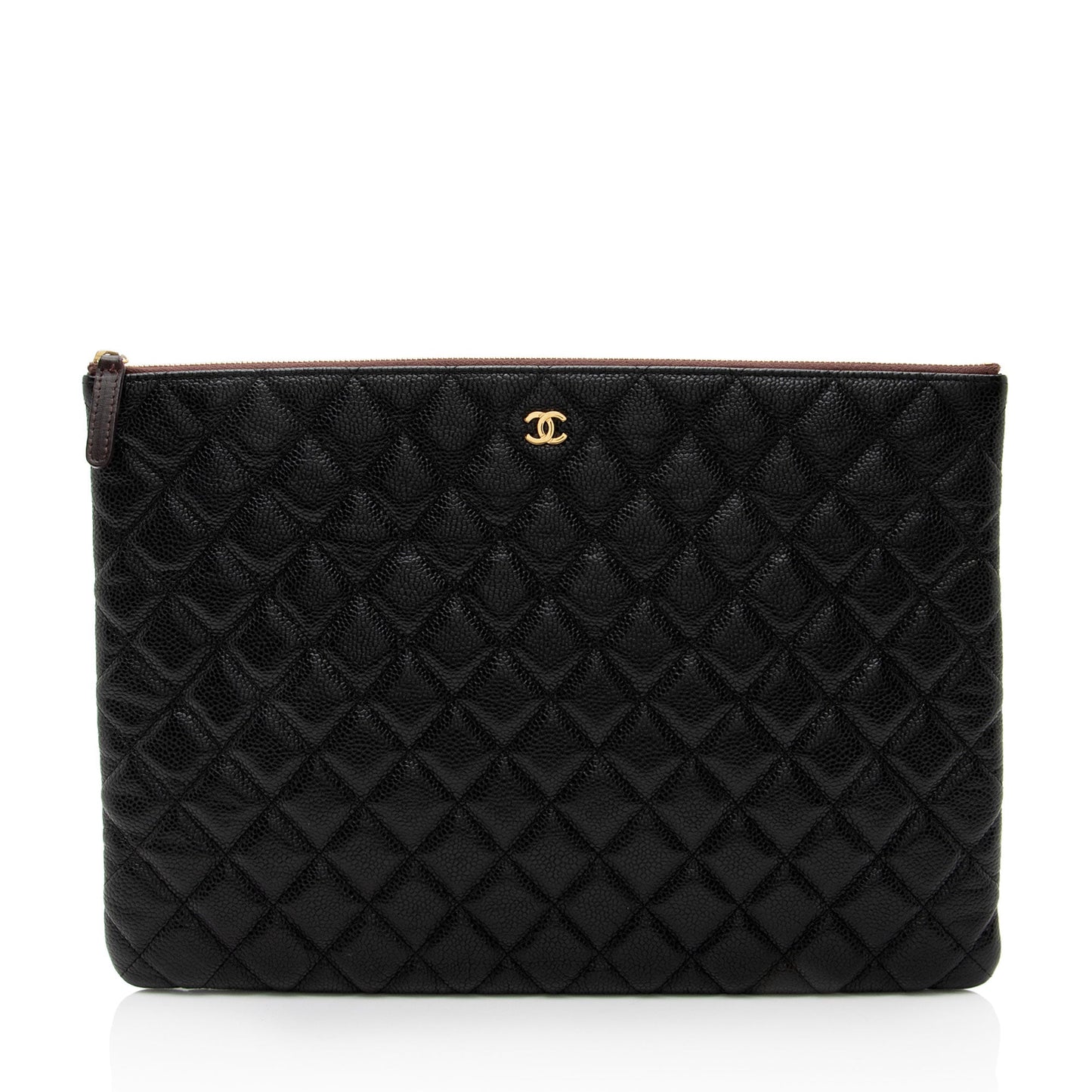 Chanel Caviar O Leather Handbag