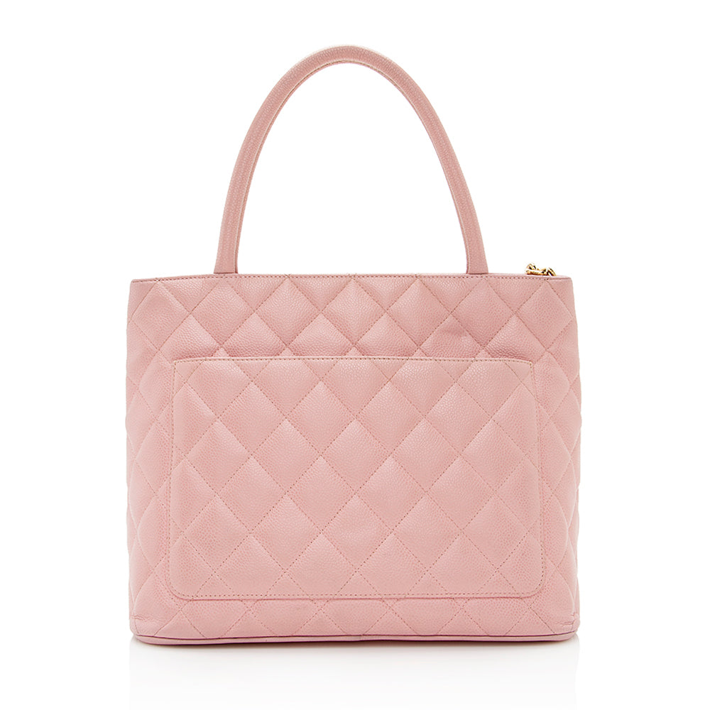 Chanel Caviar Medallion SHF Leather Tote Bag 4