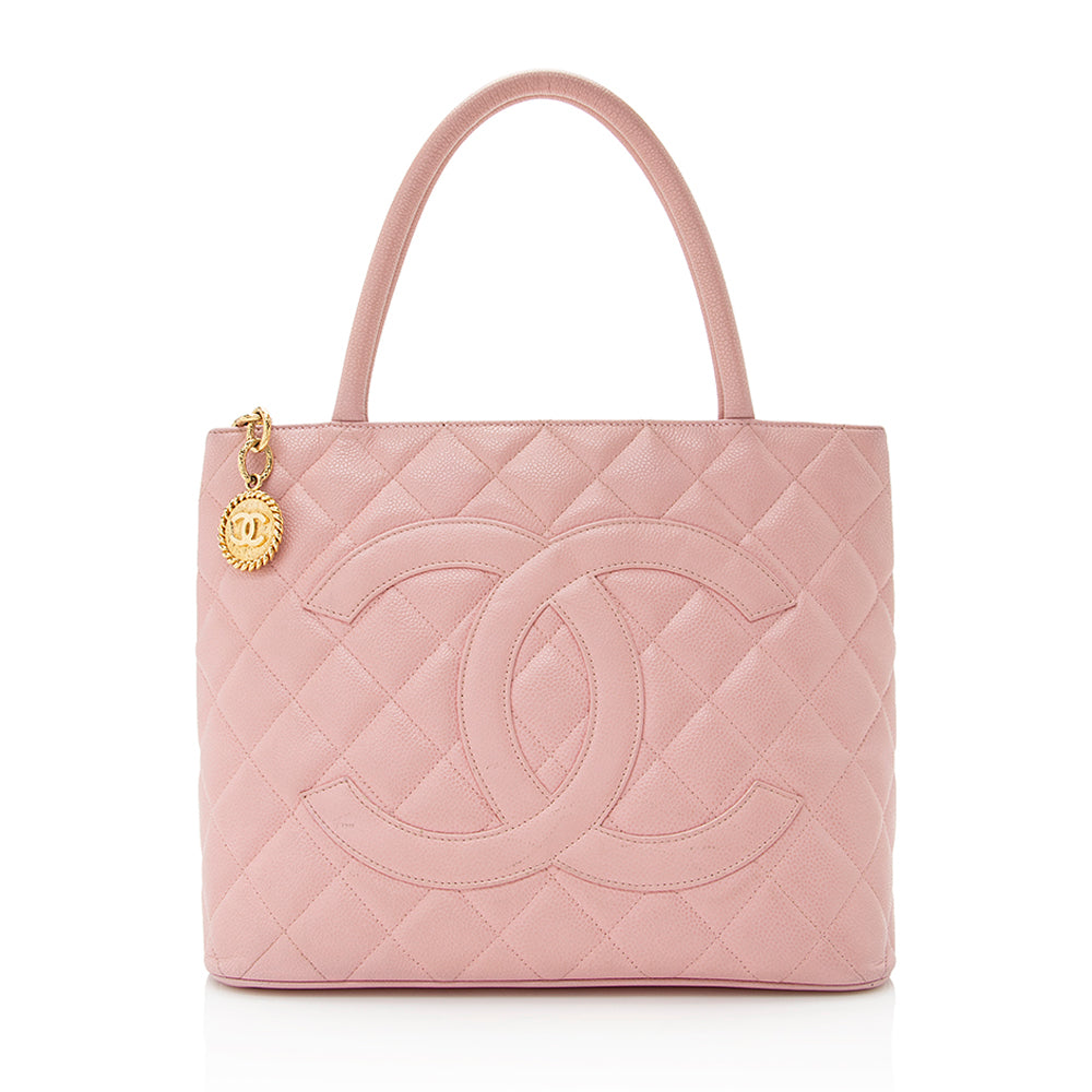 Chanel Caviar Medallion SHF Leather Tote Bag 4