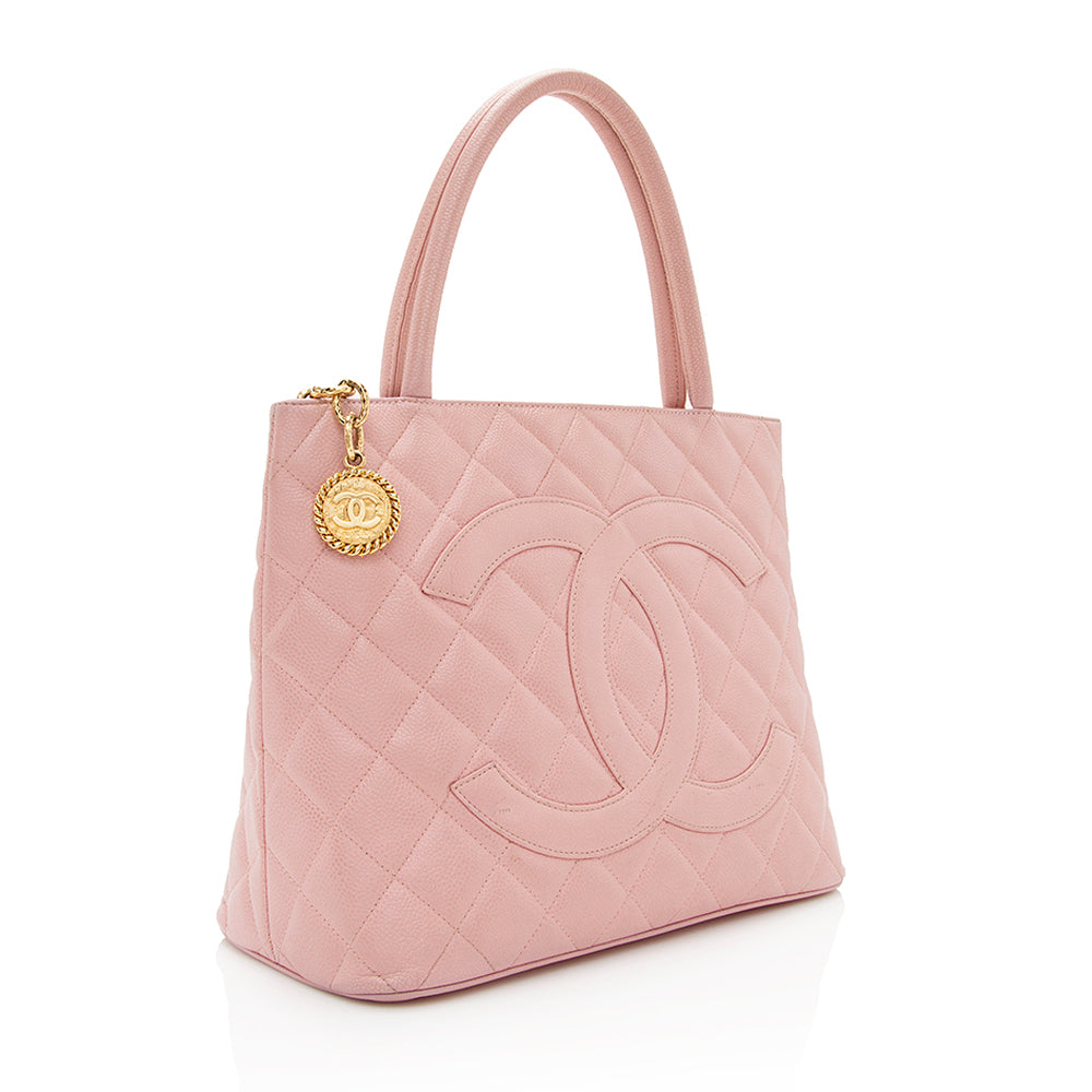 Chanel Caviar Medallion SHF Leather Tote Bag 4