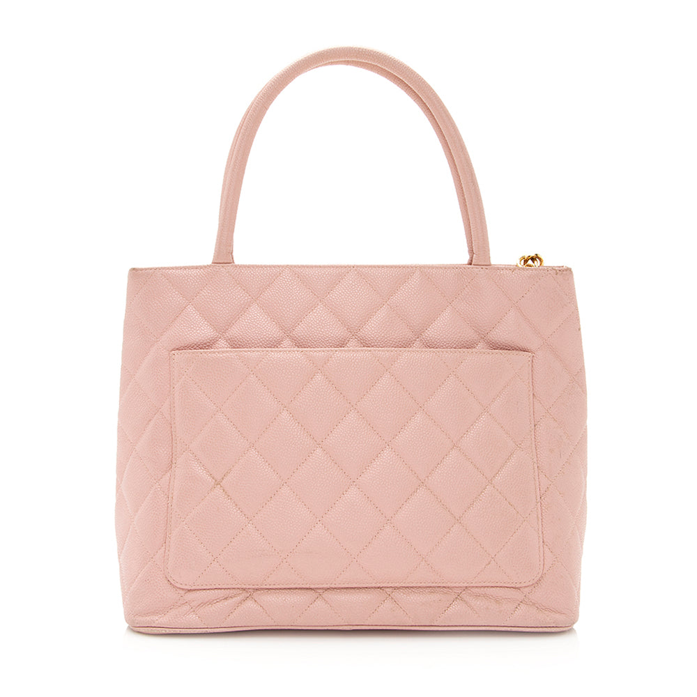 Chanel Caviar Medallion SHF Leather Tote Bag 6