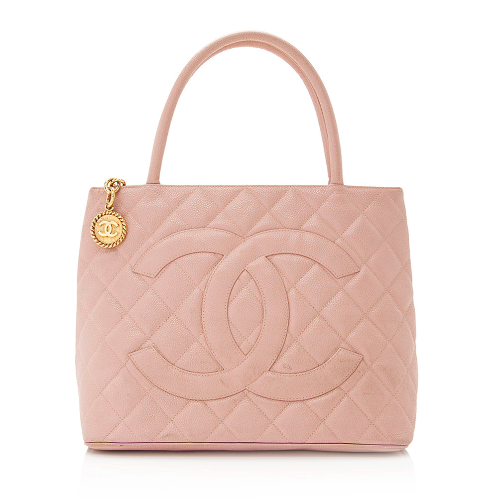 Chanel Caviar Medallion SHF Leather Tote Bag 6