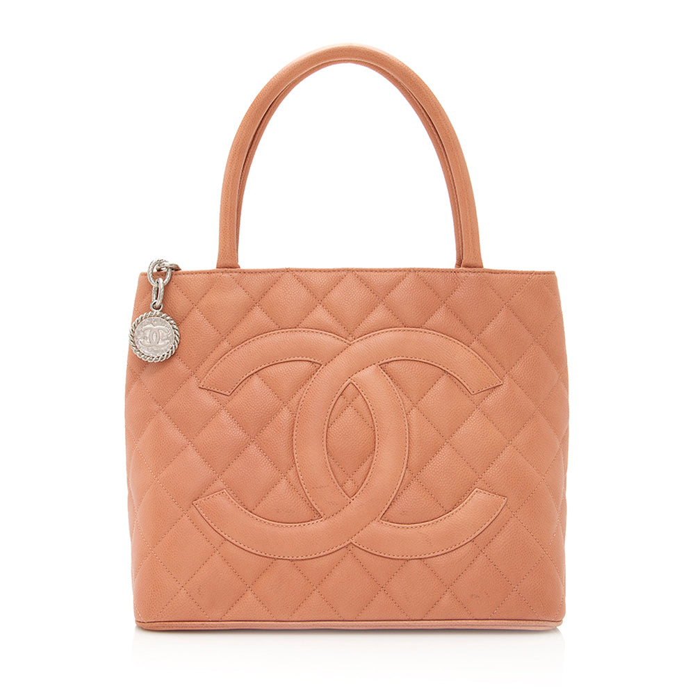 Chanel Caviar Medallion SHF Leather Tote Bag 5