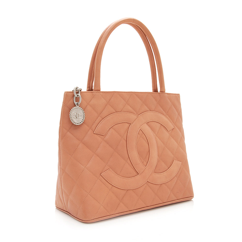Chanel Caviar Medallion SHF Leather Tote Bag 5