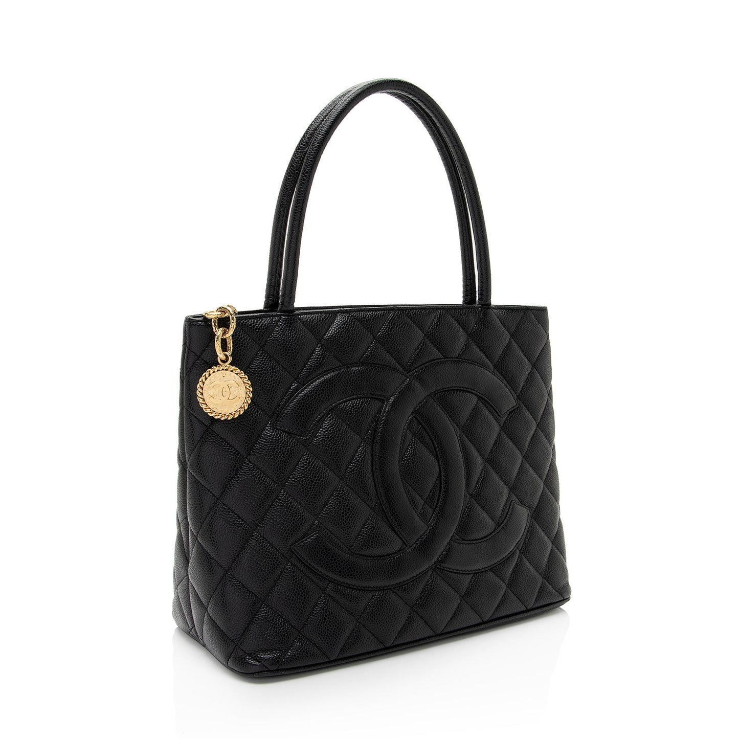 Chanel Caviar Medallion SHF-7Ttgip Leather Tote Bag
