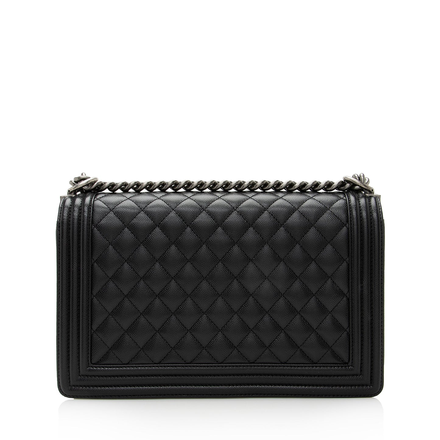 Chanel Caviar New Boy SHF Leather Handbag Bag Shf