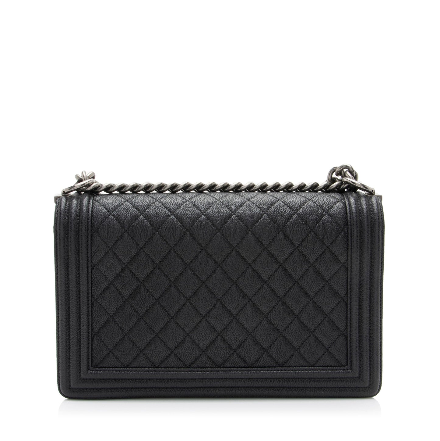 Chanel Caviar New Boy Leather Handbag