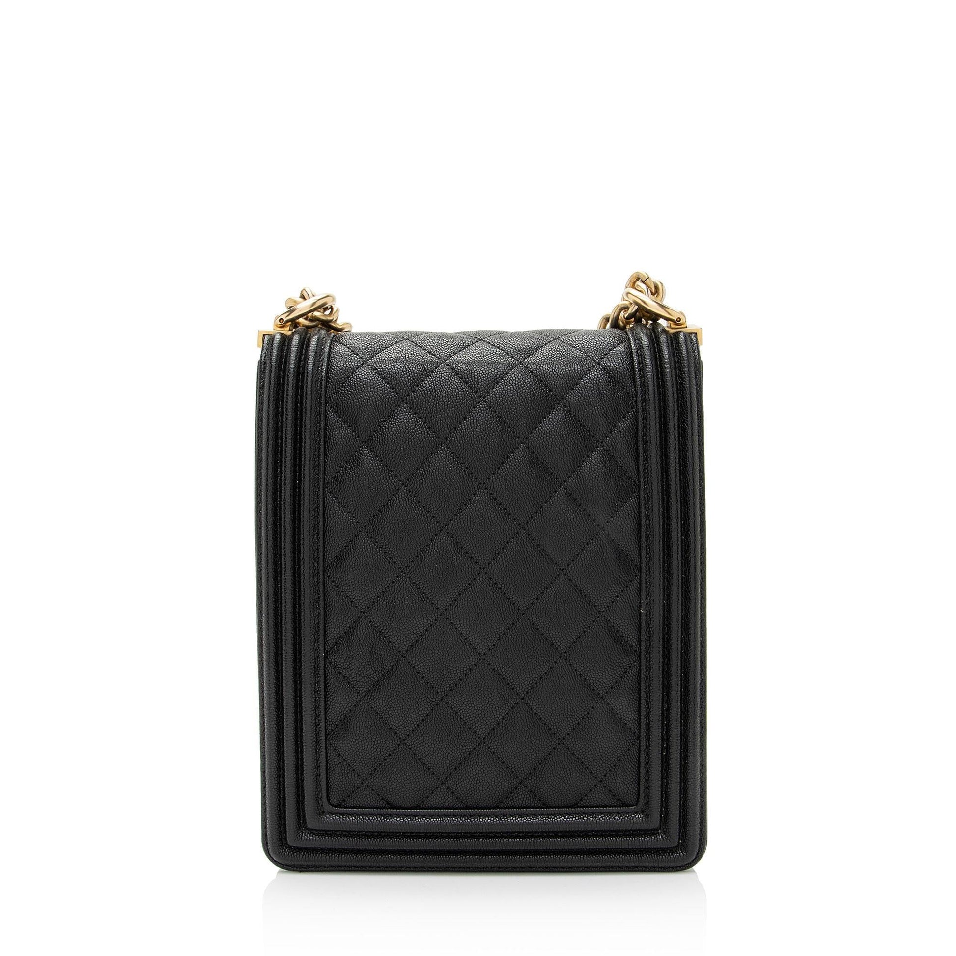 Chanel Caviar North South Boy SHF-ceWuuG Leather Handbag