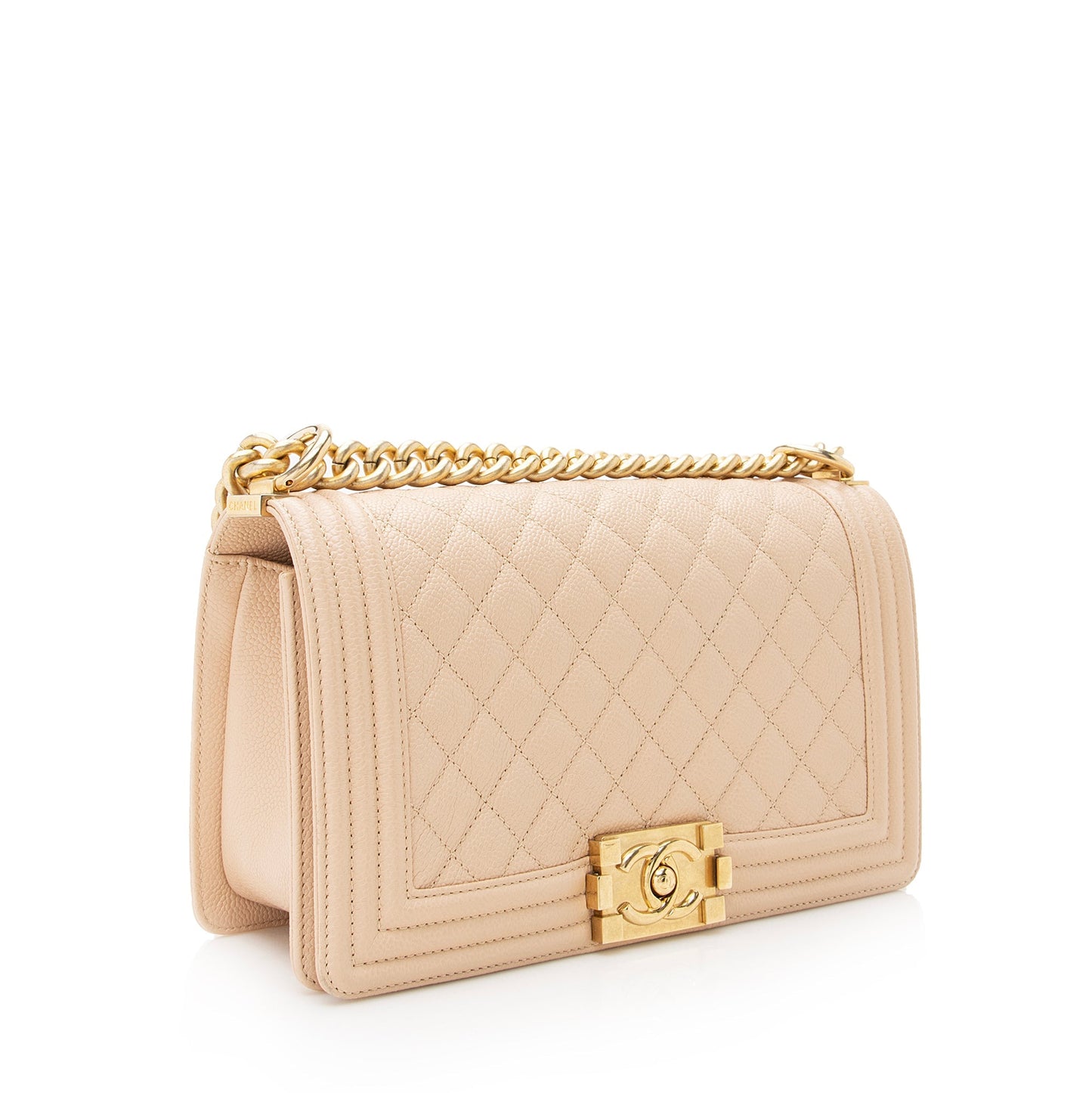 Chanel Caviar Old Boy SHF Leather Handbag