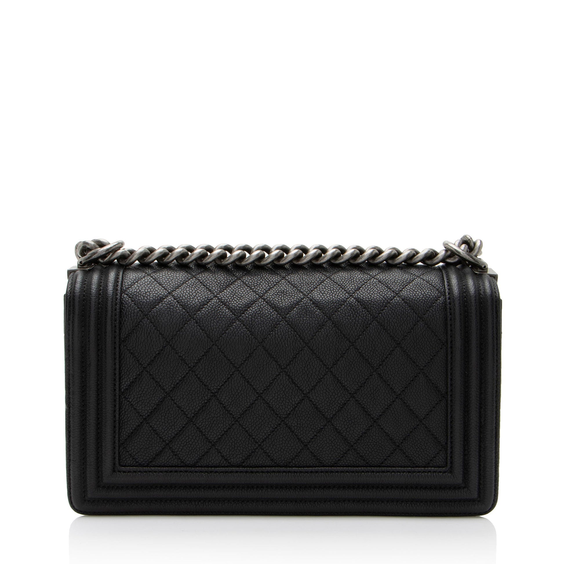 Chanel Caviar Old Boy Leather Handbag